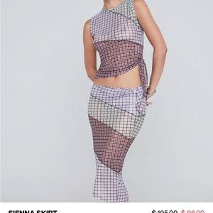 Miaou Plaid skirt xxs